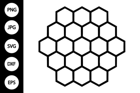 Honeycomb Outline SVG: Graphics for Crafts & Branding