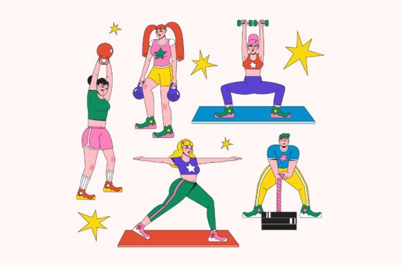 Hyrox Activity Asset Illustration: Premium Graphics & Illustrations