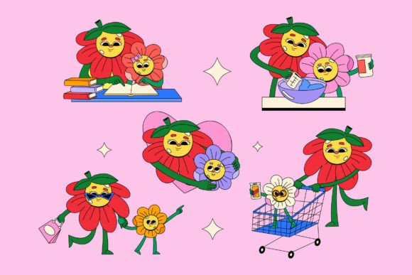 Mothers Day Activity Asset Illustration: Graphics & Illustrations
