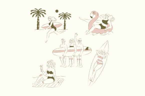 Summer Activity Asset Illustration Graphics & Illustrations